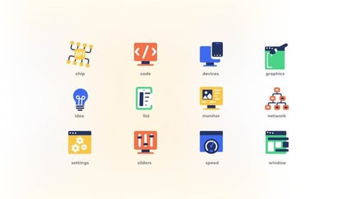 Design and Development - Flat Icons
