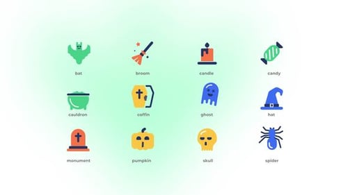 Halloween - Flat Icons