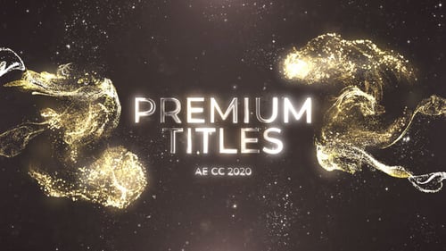 Elegant Golden Particle Title Animation