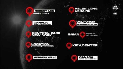 Dynamic Location Callout Titles for Global Map Graphics