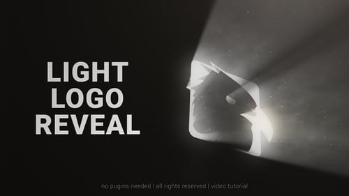 Cinematic Light Beam Logo Reveal