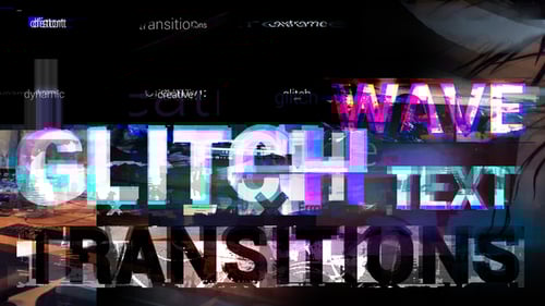 Wave Glitch Text Transitions