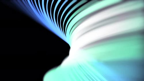 Fluid Abstract Glowing Lines Waving Background Loop