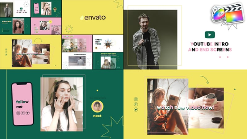 Instagram Reel - Youtube Shorts Endscreen, Elements ft. vertical reels ...