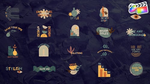 Whimsical Animated Brush Stroke Text Titles