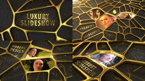 3d Luxury Golden Slideshow