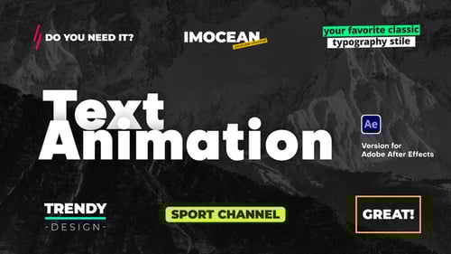 Dynamic Modern Animated Text Titles and Lower Thirds