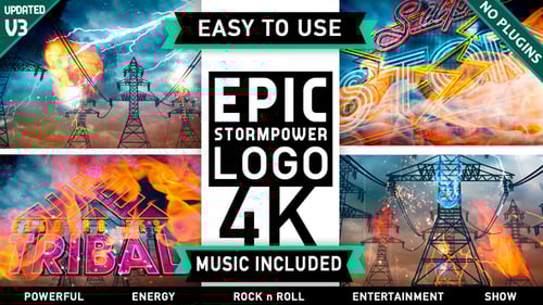 Powerful Storm Logo Intro