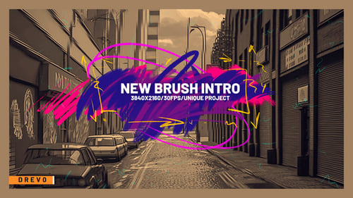 New Brush Intro/ Movie Logo Opener/ Parallax/ 3D Slideshow/ Art Comics Slide/ DC/ Marvel/ Superhero