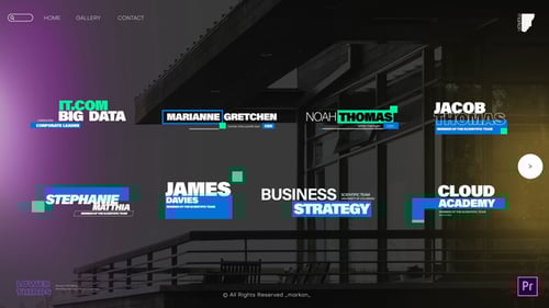 Dynamic Corporate Lower Thirds Pack for Business Videos