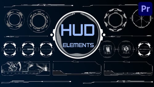 Dynamic Futuristic HUD Elements Pack for Digital Interfaces
