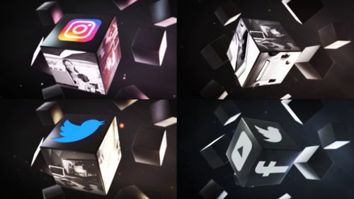 Modern 3D Cubes Logo Reveal for Business and Tech