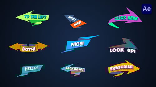 Animated Origami Arrow Lower Thirds for Video Projects