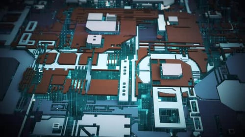 Sci-Fi Circuit Background