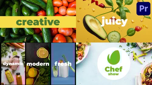 Modern Food Restaurant Promo Opener with Dynamic Typography