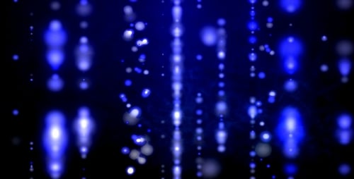 Abstract Futuristic Blue Light Streams Background