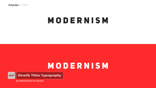 Dynamic Modern Typography Title Reveals Pack