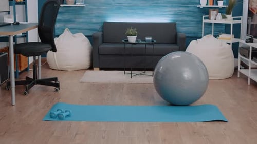 Home Workout Equipment in Living Room