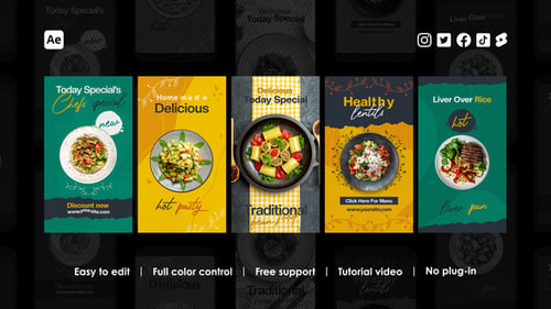 Dynamic Food Menu Instagram Reels for Restaurant Promotions