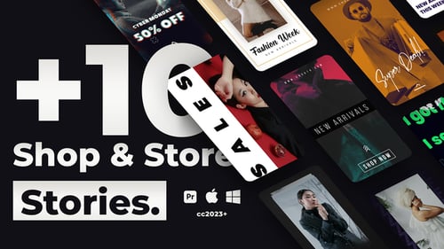 10 historias de IG de compra y tienda | Premiere Pro