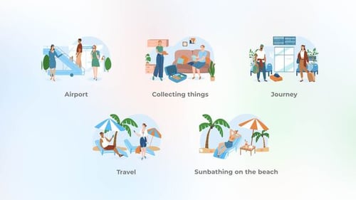 Travel - Flat concepts