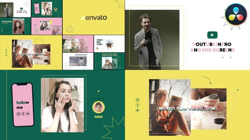 Youtube End Screens for DaVinci Resolve