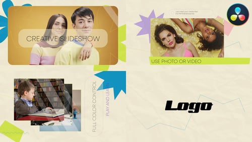 Creative Colorful Slideshow for DaVinci Resolve