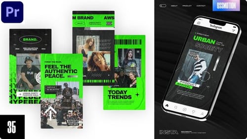 Historias urbanas dinámicas de Instagram para Premiere Pro