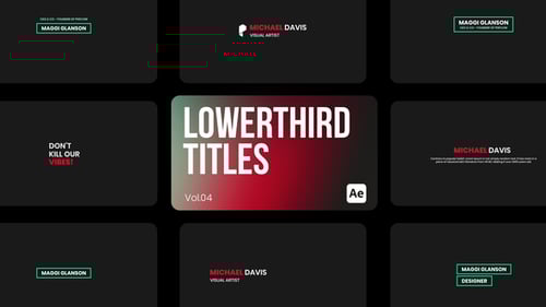 Lowerthird Titles 04 for After Effects