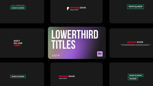 Lowerthird Titles 04 for Premiere Pro