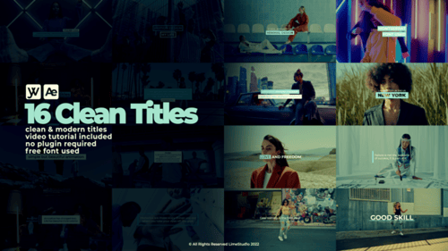 Modern Dynamic Text Titles and Lower Thirds