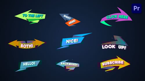 Dynamic Origami Arrow Lower Thirds for Call to Action