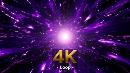 Purple Light Energy Wave