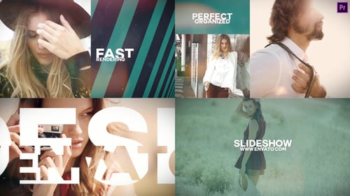 Dynamic Fashion Slideshow with Geometric Transitions