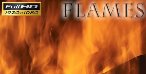 Abstract Footage of Dynamic Orange Flames