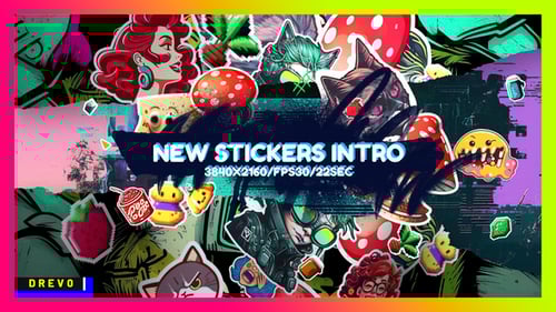 New Stickers Intro/ Tik-Tok/ Overlays/ Grunge/ Texture/ Fast Montage/ Instagram Reels/ Youtube Blog