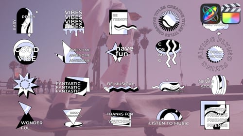 Abstract Modern Titles for FCPX