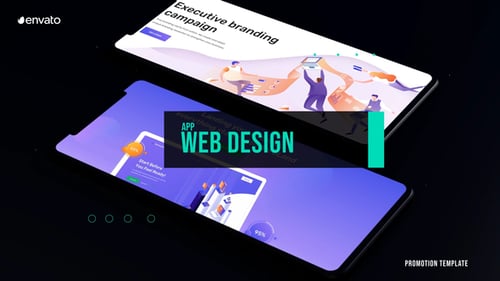 Clean 3D App and Web Design Promotion
