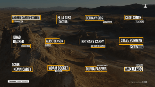 Corporate Lower Thirds 1.0 - PP