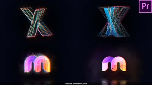 Dynamic Digital Glitch Logo Reveal