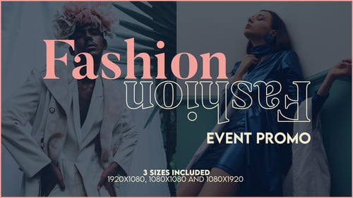 Modern Fashion Event Promo with Dynamic Typography and Split-Screen Reveals