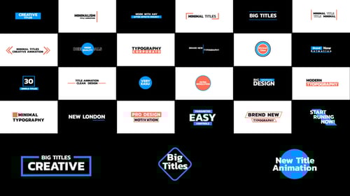 Dynamic Minimal Titles for Video Projects