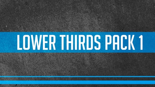 Versatile Animated Lower Thirds Collection with Diverse Styles