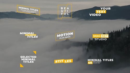 Modern Minimal Title Animations for Video Projects