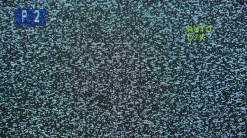 Alter Retro-Fernsehbildschirm Nahaufnahme