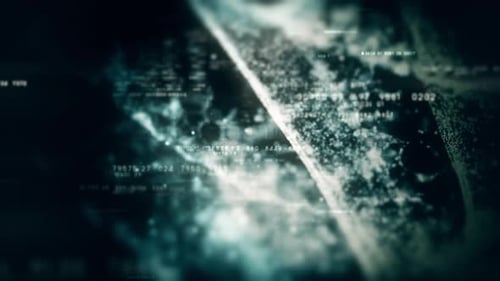 Futuristische Datenmatrix-Simulation HUD-Hintergrund 05