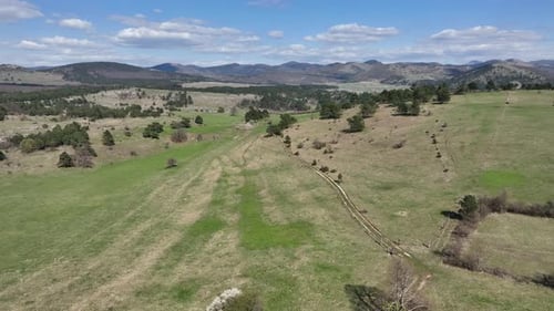 Early spring countryside