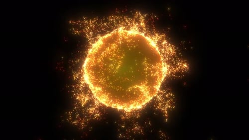 Circle Fire Particles