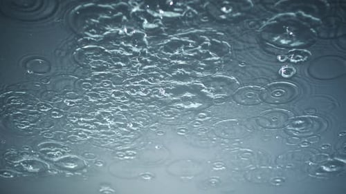 Abstract Rain Ripples on Water Surface