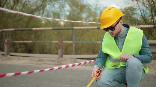 Zerstörter Straßenbrückeneinsturz als Folge Naturkat
